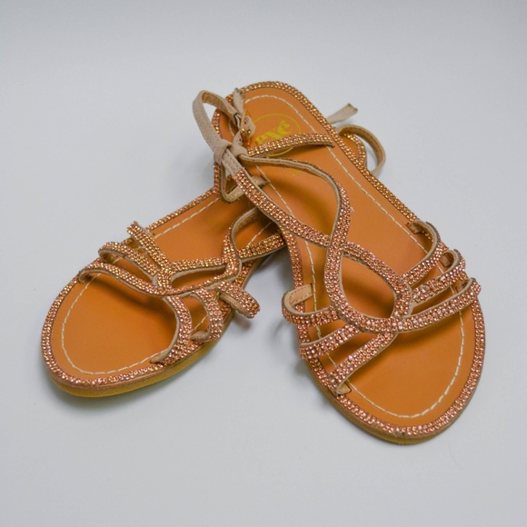 Exe Jeweled Sandals - Picture 1 of 3